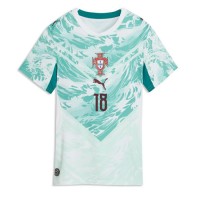 Stroje piłkarskie Portugalia Pedro Neto #18 Koszulka Wyjazdowej dla damskie MŚ 2026 Krótki Rękaw